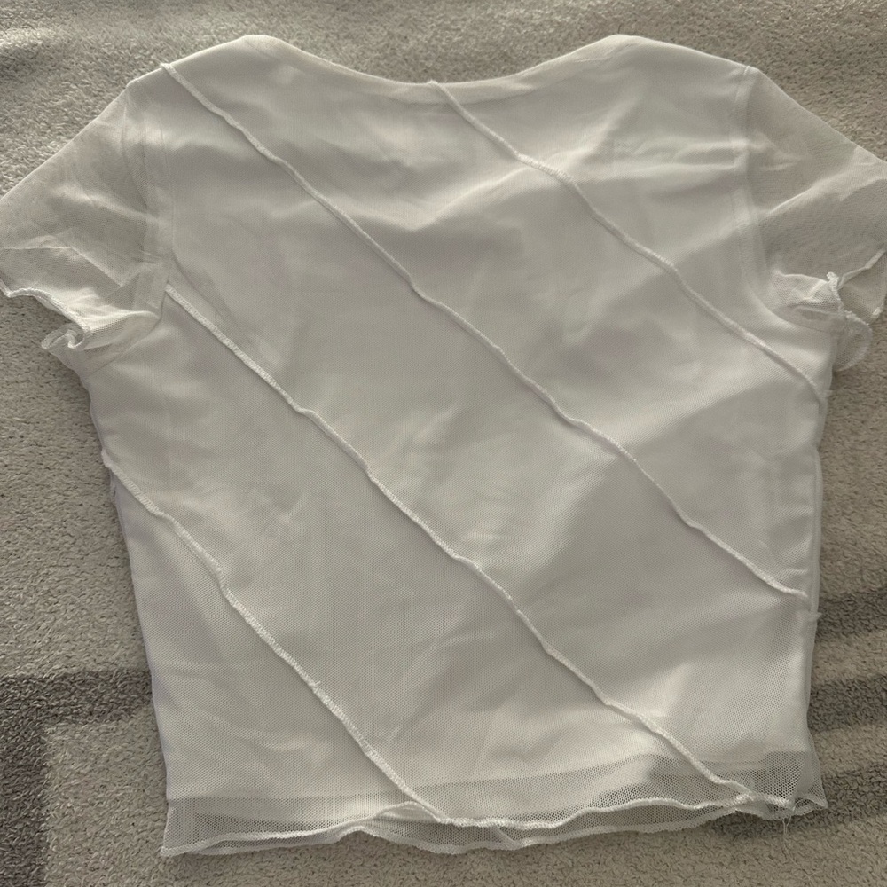Princess polly detailed white shirt